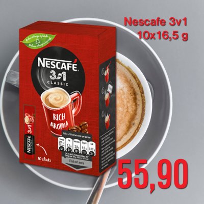 Nescafe 3v1 10x16,5 g