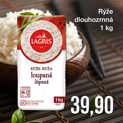 Rýže dlouhozrnná 1 kg