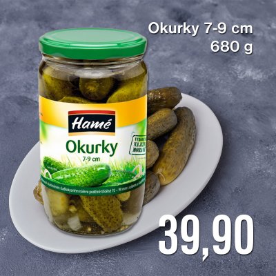 Okurky 7-9 cm 680 g