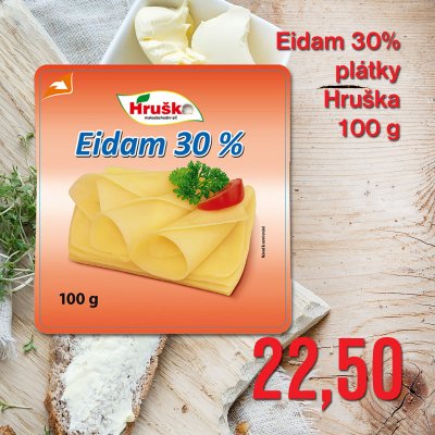 Eidam 30% plátky Hruška 100 g