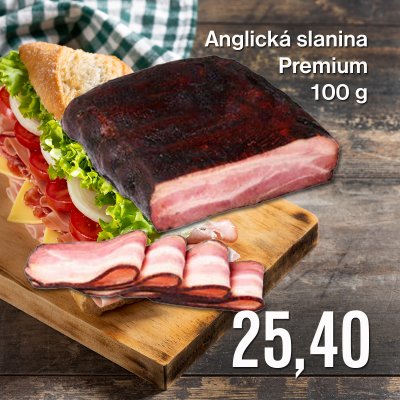 Anglická slanina Premium Prantl 100 g