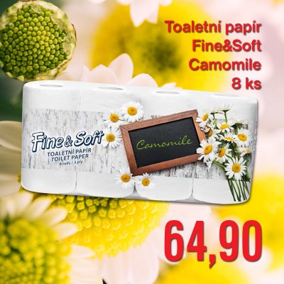 Toaletní papír Fine&Soft Camomile 8 ks