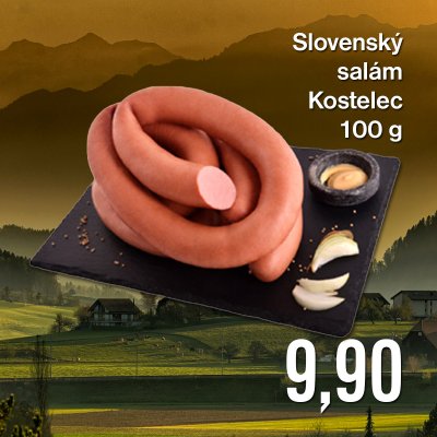 Slovenský salám Kostelec 100 g