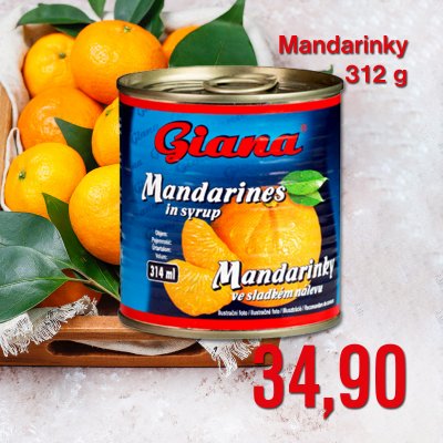 Mandarinky 312 g