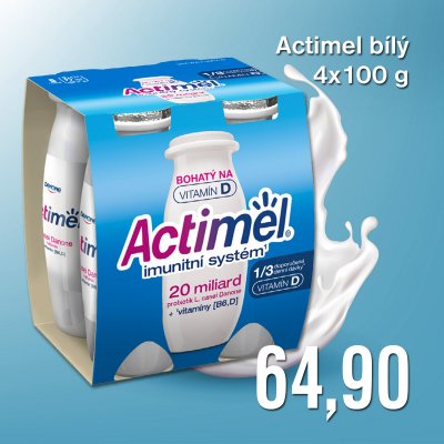 Actimel bílý 4x100 g