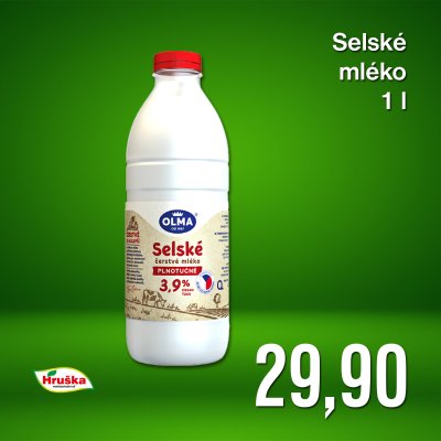 Selské mléko 1 l
