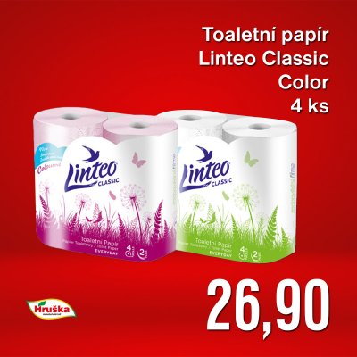 Toaletní papír Linteo Classic Color 4 ks