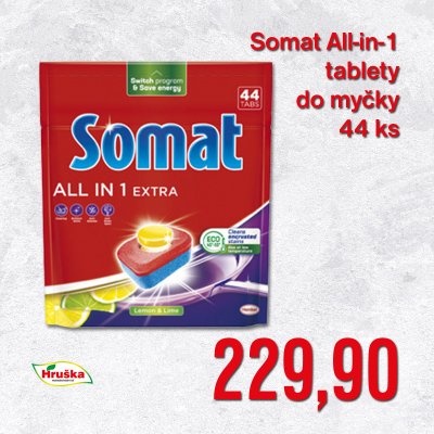 Somat All-in-1 tablety do myčky Extra Lemon 44 ks