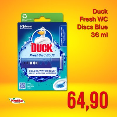 Duck Fresh WC Discs Blue modrá voda 36 ml