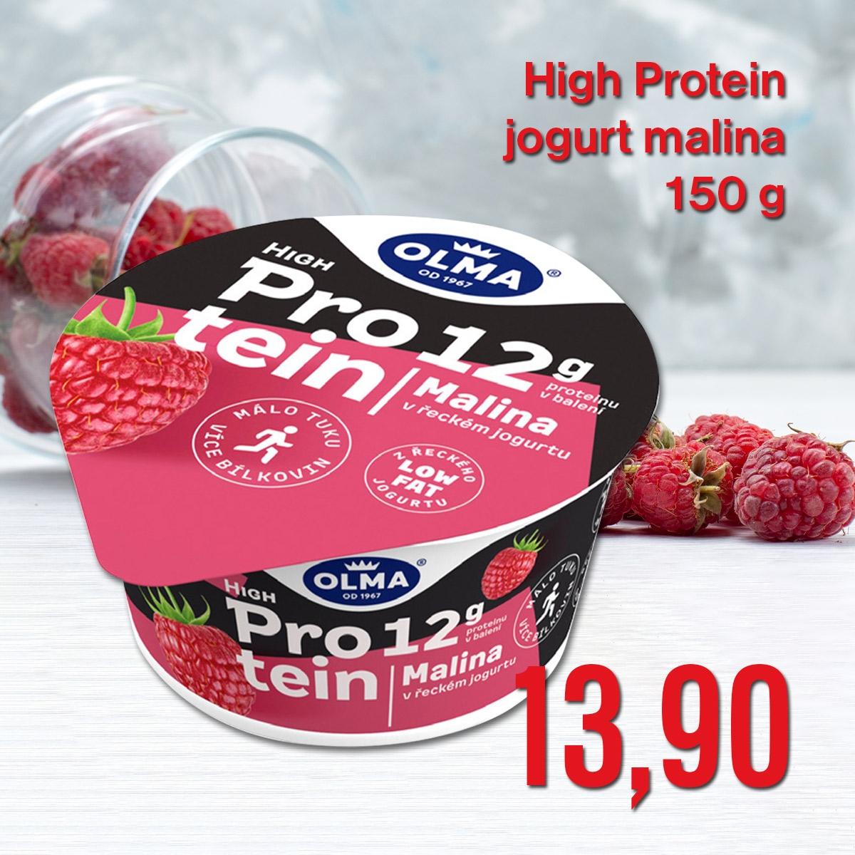 High Protein jogurt malina 150 g