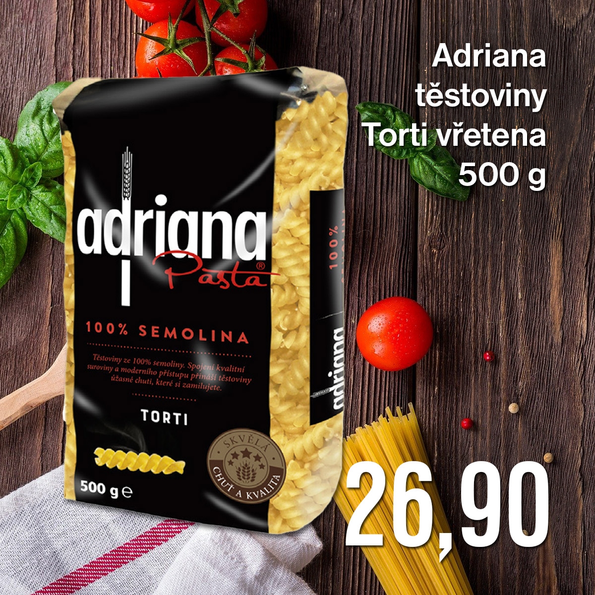 Adriana těstoviny Torti vřetena 500 g