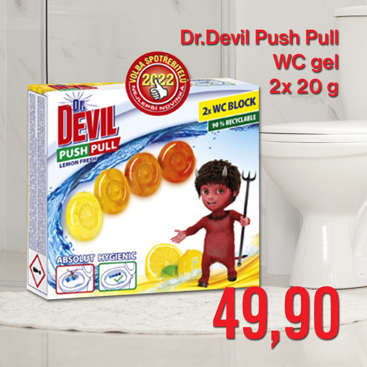 Dr.Devil Push Pull WC gel 2x20 g