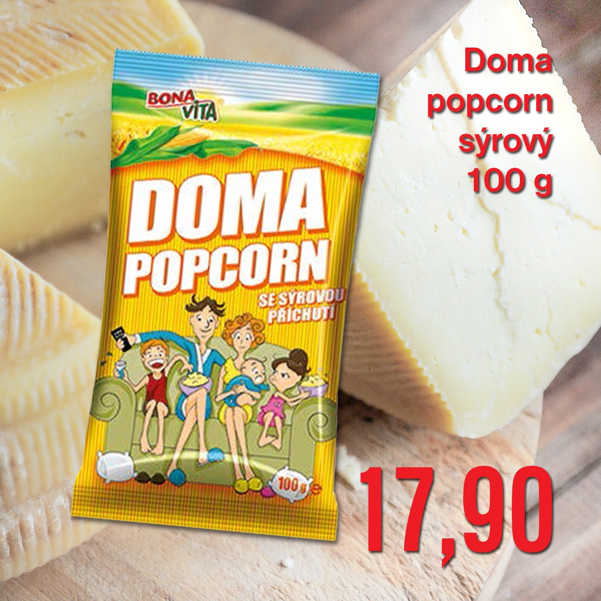 Doma popcorn sýrový 100 g