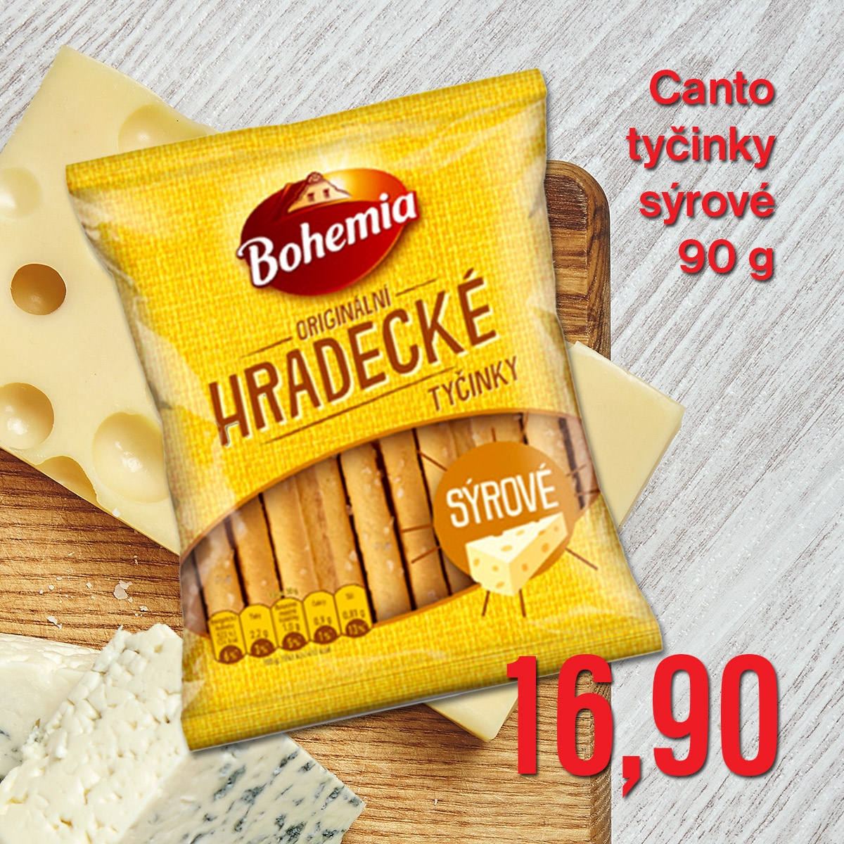 Canto tyčinky sýrové 90 g