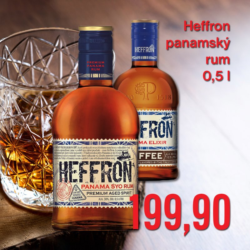 Heffron panamský rum 0,5 l