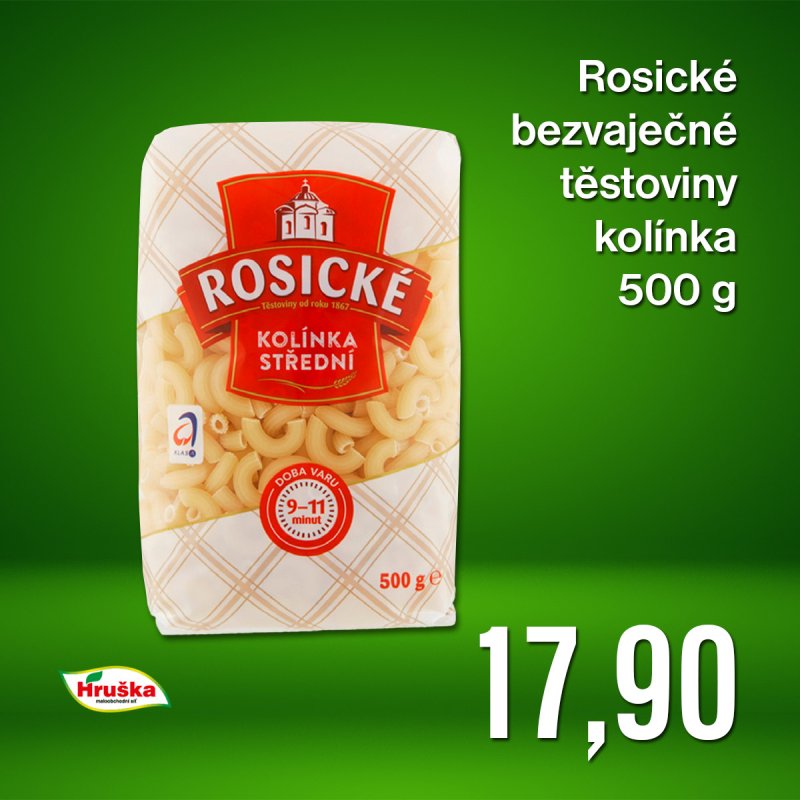 Rosické bezvaječné těstoviny kolínka 500 g